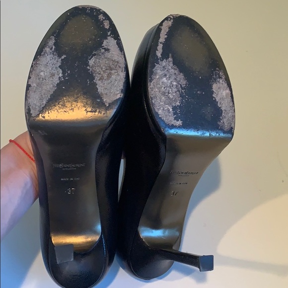 YSL Tribute Two Caviar Platform Pumps size 37 - Picture 7 of 8